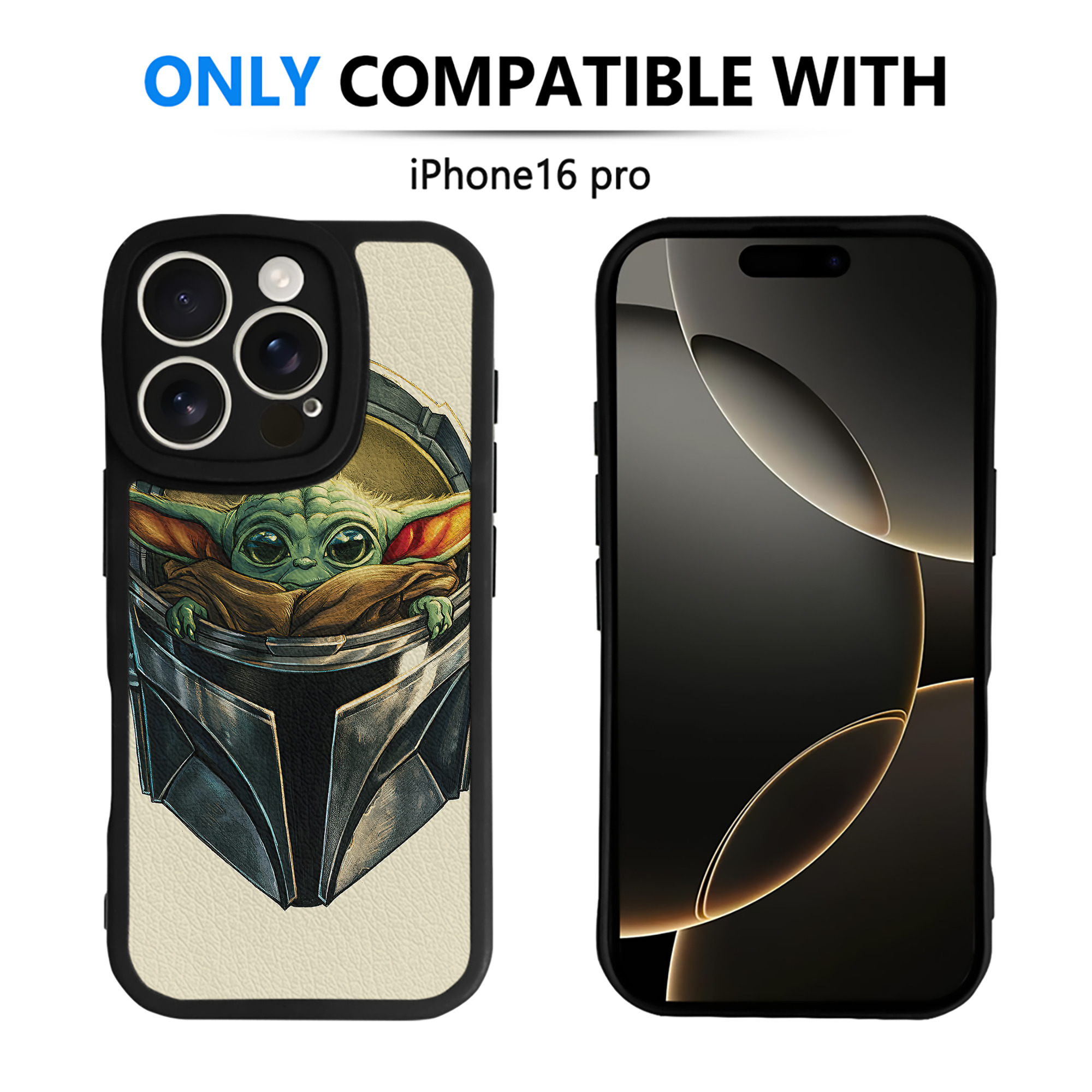 （画像用） スター・ウォーズ Star Wars 【iPhone 16シリーズ対応】シリコンスマホケース（レザー調） 材質：シリコン